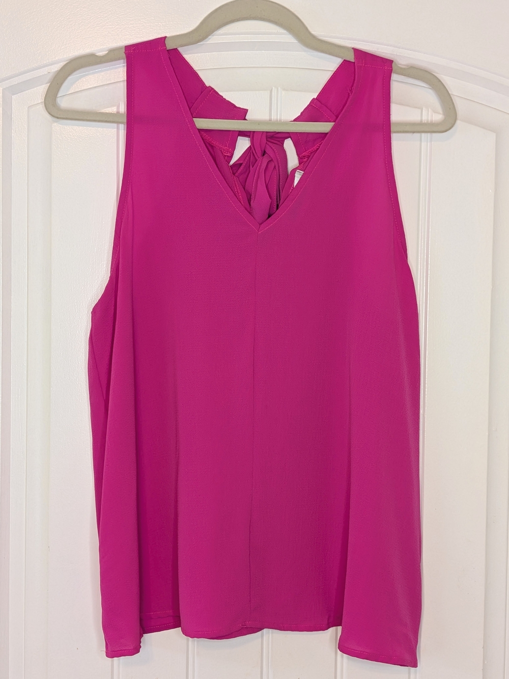 Sophie & Kate Hot Pink V Neck Tank Top